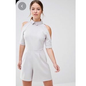NWT-“Alter” Cold Shoulder/High Neckline Playsuit
